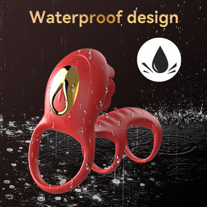 Cincin Penis Anti Air Jolly Space Hot Selling Rose, Stimulator Getaran Kuat yang Dikendalikan Aplikasi untuk Menunda Ejakulasi Pasangan - Product Image 6