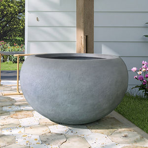 Juego de <span class=keywords><strong>Macetas</strong></span> de Fibra de Piedra de Alta Calidad, 3 <span class=keywords><strong>Macetas</strong></span> Ecológicas para Interiores/Exteriores, Diseño Minimalista de Cara Gigante para Colgar - Product Image 5