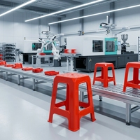 Machine automatique de fabrication de tables et chaises en plastique pour l'extérieur - Prix