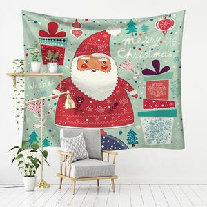 Raffiné Vintage Romantique Ambiance Chaude Coloré Noël Série Live Streaming Fond Tissu Affiche Couverture Tapisseries - Product Image 4