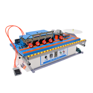 Machine à bois intégrée double face pour le collage de chants droits et courbes, le bordage double face, le polissage et la finition des coins - Product Image 2