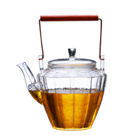 Service à thé en verre Borosilicate, vente en gros, résistante à la chaleur, tasse à thé en verre transparent 500ml, livraison gratuite