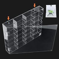 Vitrine Hot Wheels en acrylique personnalisée pour voitures moulées sous pression-Vitrine en acrylique et organisateur de rangement-Aucun assemblage requis
