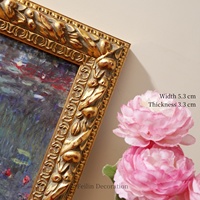 Tableau mural Paysages Européens Fleurs Style Shabby Chic Impression Haute Définition Cadre en Bois Suspendu Toile de Luxe pour Mariage