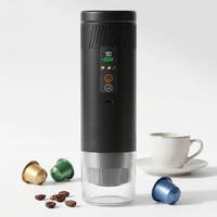 Machine à café automatique légère avec pression haute de 20 bars, cafetière portable idéale pour le camping, les voyages en voiture, le bureau