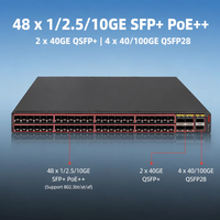 Nouveau commutateur d'agrégation H3C FS6300V2-48UX2Q4C-EI L3 original, 48 ports 10G SFP+ PoE++ 2x40G QSFP+ 4x100G QSFP28