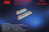 Alimentation LED IP20 à haut facteur de puissance (PFC 0,95), mince, 100W-400W, 12V 8A, avec entrée 220V/120V