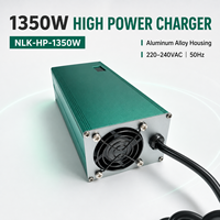 Chargeur de batterie lithium-ion 220V 240V AC, sortie multi-tension 1350W pour voiture électrique, chariot élévateur, AGV et voiturette de golf