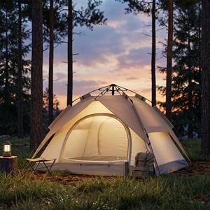 Carpa de Camping Oxford de Alta Calidad, Modelo 2026, para Tres Estaciones, Tipo Extendido, Dos Habitaciones, Doble Capa, Apertura Automática Rápida - Product Image 1