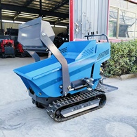 Mini-chargeur sur chenilles auto-déchargeur pour sable et gravier, Dumper hydraulique sur chenilles
