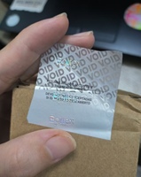 Garantía personalizada etiqueta adhesiva sello papel vacío