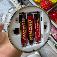 Lampe Bouddha électronique en plastique en forme de lotus, porte-bougie, lampe d'offrande, ornement, lumière longue durée, alimentée par piles, lampe de rivière