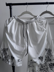 Completo Sportivo Estivo da Uomo per Studenti con T-Shirt Ampia a Maniche Corte e <span class=keywords><strong>Pantaloni</strong></span> Minimalisti alla Caviglia - Product Image 5