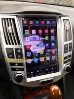 Écran radio de tableau de bord Android 13 de style Tesla de 12,1 pouces avec GPS et TV intégrés pour Lexus RX Series