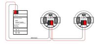 Capteur de bâtiment intelligent 3113 PIR Plus Radar Double technologie KNX Détection de présence encastrée au plafond