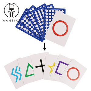 Tarjetas de Magia ESP, Accesorios de Mentalismo de Plástico para Jóvenes de 15 a 35 Años, Personalizables con Diseño de Muestra - Product Image 1