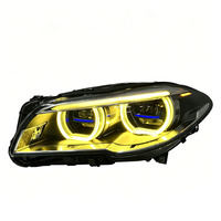 Accessoires de modification automobile SJC V2, phare LED pour BMW Série 5 F10 11-17, style laser amélioré, phare bicolore jaune et blanc