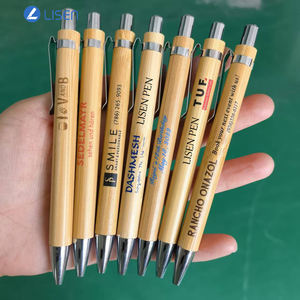 도매 인기 고품질 저렴한 홍보용 선물 친환경 대나무 롤러 볼펜 로고 포함 - Product Image 1