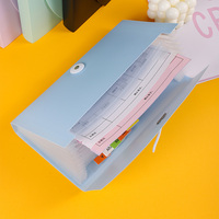 Boîte de rangement personnalisée à 7 poches en PP, classeur accordéon extensible pour cartes et billets