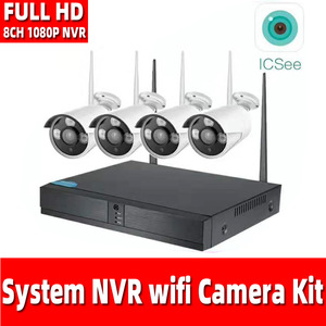 HJSCCD 4 Channel <b>Wireless</b> Surveillance Kit With 4 Megapixel <b>Cameras</b> H.264 Night Vision Waterproof <b>Outdoor</b> Security System - Product Image 2