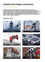 Mano Robótica Humanoide Industrial Lingheyun 6DOF RH56DFX con Caja de Engranajes, Fuerza de Agarre de 15N, Control de Posición, para Investigación y Prótesis, 5 Mandíbulas