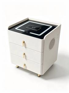 <b>Smart</b> <b>Bedside</b> Cabinet Nightstand With Wireless Charging USB Speaker 3 Drawer Modern Bedroom Furniture - Product Image 2