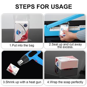 POF <b>Heat</b> Shrink <b>Wrap</b> Bags 4X6 Inch 1 Mil Clear Film for Gift Craft Sealing - Product Image 5