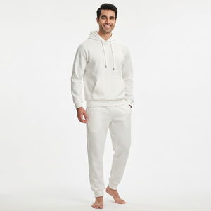 Chándal Deportivo Personalizado para Hombre, Transpirable, 100% Algodón, con Capucha, Diseño Sólido, Ropa Deportiva para Invierno - Product Image 1