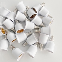 Douille de conversion de lampe à vis en plastique de qualité Ruyi, adaptateur E14 vers E27, 250V, garantie 3 ans, utilisation intérieure