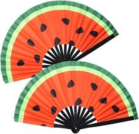 Éventail pliant personnalisé grand format, imprimé par sublimation, réactif aux UV, en bambou, idéal pour festivals et raves