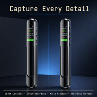 [Modèle Exclusif] Enregistreur Vocal Numérique Professionnel WAV 8 Go-64 Go de Stockage USB Boîtier Métallique Enregistrement Longue Durée 60H Écran TFT
