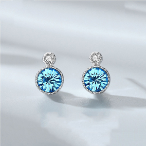 <span class=keywords><strong>Orecchini</strong></span> a Perno in <span class=keywords><strong>Argento</strong></span> Sterling 925 con Cristalli di Zirconio per Donne, Gioielli Raffinati per Fidanzamento e Matrimonio, Vendita all'Ingrosso - Product Image 2