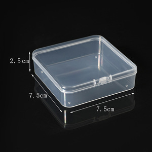 Chip Love Square Plastic Storage Box 7.5Cm X 7.5Cm X 2.5Cm With Lid For Jewelry And Accessories - Product Image 1