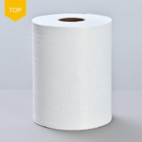 Rouleaux de tissu non tissé spunlace 100 % viscose, respirant, écologique, léger, à motif maillé, 35 g/m², pour lingettes humides