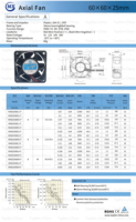 Ventilateur axial compact SUNON 60 mm 24 V 12 V 60*60*25 mm PWM FG 11000 tr/min BLDC à roulement à billes en plastique pour refroidissement OEM