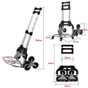 Chariot de courses pliable résistant à l'eau Tianyu avec construction durable, poignée réglable, charge maximale 80 kg - Product Image 3