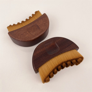 Cepillo Facial Linfático <span class=keywords><strong>de</strong></span> Madera Natural con Cerdas Suaves, Masajeador <span class=keywords><strong>de</strong></span> Contorno Facial para Drenaje Linfático, Reduce la Hinchazón Facial - Product Image 3