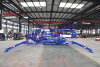 PLK LIFT Nouvelle Nacelle Élévatrice Électrique sur Chenilles en Acier Inoxydable, Remorquable, Hauteur Maximale 14m, Montée sur Remorque pour Chantier et Location