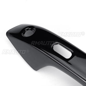 4PCS Couvre-poignées de porte extérieurs intelligents pour voiture avec trou pour clé pour VW Golf 8 MK8 2020-2021 Accessoires de voiture ABS Fibre de carbone Chrome - Product Image 4