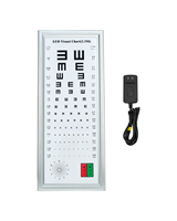 Tabla de Prueba Visual Digital Multifuncional con Opciones de Gráficos, Tabla de Agudeza Visual LED para Pruebas de Visión a Distancia WB-1112F