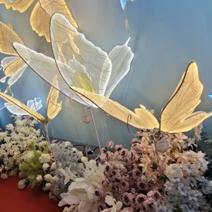 Decorações de casamento com asas de borboleta abertas e fechar a borboleta movida borboletas decorações de casamento