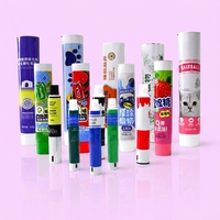 Tube d'emballage léger en aluminium-plastique pour chewing-gum, diamètre 12,7-35 mm, bouchon à vis, graphisme personnalisé, protection UV, cosmétique et soins personnels