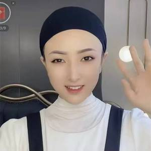 Hot-selling multi-color pure cotton headscarf, elastic breathable Muslim modal ethnic <b>hat</b>, fashionable and comfortable <b>for</b> women - Product Image 1