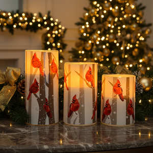 Set di 3 Candele LED PILLA in Plastica con Telecomando per Matrimoni, Compleanni, Feste, Natale e Decorazioni Domestiche - Product Image 2