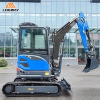 En stock : Climatiseur de toit optionnel LOGWAY pour mini-excavatrice, fonctionnement flexible pour petits chantiers