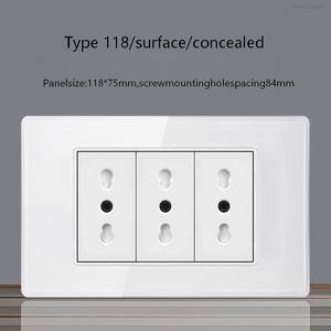 Enchufe Estándar Italiano USB Inteligente Tipo-C de 20 W con Carga Rápida, 2 Puertos, Panel Táctil, Interruptor de Luz de Pared con Panel de Vidrio - Product Image 6