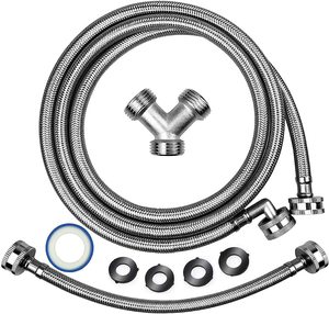 Venta caliente Flex 6ft con 3/4 "<span class=keywords><strong>FTH</strong></span> Codo de 90 grados Entrada de 1ft y conector Y Kit de instalación de manguera de secador de vapor - Product Image 1
