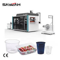 Ligne de production chinoise de gobelets en plastique PP PVC PS, machine de thermoformage pour gobelets à café jetables en plastique