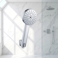 Accessoires de douche TM-2402, pomme de douche à effet pluie, plastique ABS chromé, économie d'eau, nouvelle pomme de douche