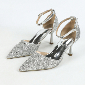 Zapatos de Tacón Alto con Lentejuelas y Punta en Pico, Moda Primavera-Verano 2024 - Product Image 5